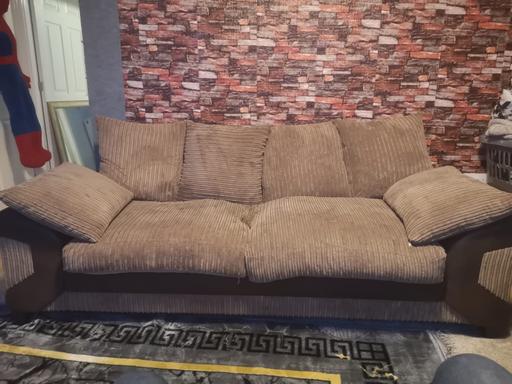 Buy & Sell Waterloo Central London - Photos for Two 3 seaters brown sofa used
