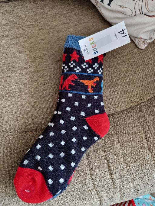 Buy & Sell Ramsgate Thanet - Photos for bn 2pk dinosaur cosy socks size 12.5-3.5