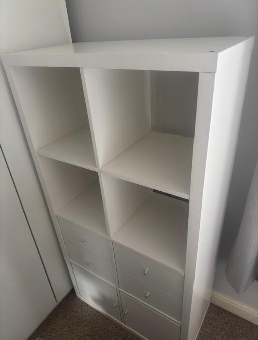 Buy & Sell Grappenhall Warrington - Photos for Ikea kallax shelf white. cupboards and draws