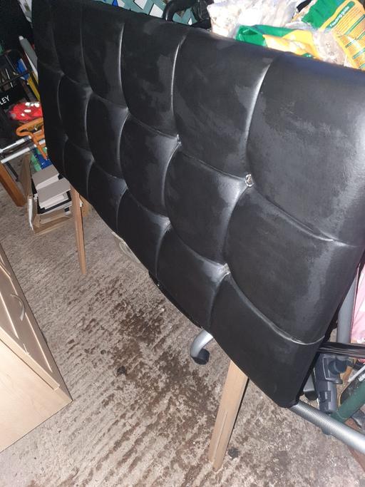 Buy & Sell Pensnett Dudley - Photos for 54 inch wide Leather Double Headboard, VGC