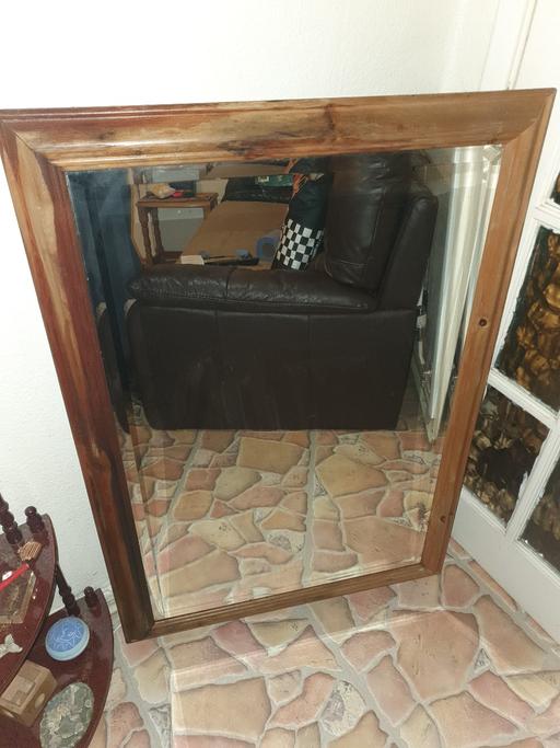 Buy & Sell Pensnett Dudley - Photos for Wooden Framed Bevelled Wall Mirror , 41 x 29