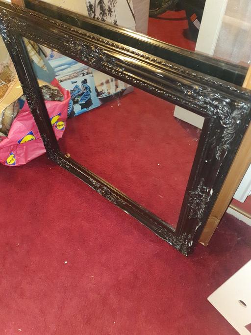 Buy & Sell Pensnett Dudley - Photos for Black Decorated Framed Mirror, 2.5 x 2 ft ,