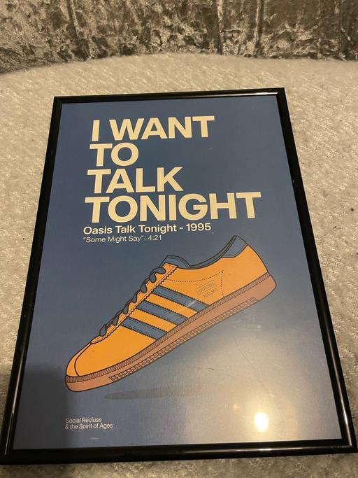 Buy & Sell Ewloe Flintshire - Wales - Photos for Oasis /trainer poster.