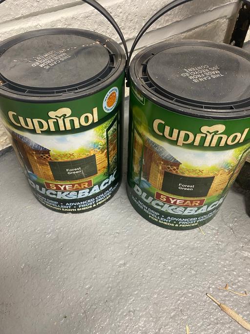 Buy & Sell Netherton Dudley - Photos for Cuprinol Fence & Shed Paint 2x5L Forest Green