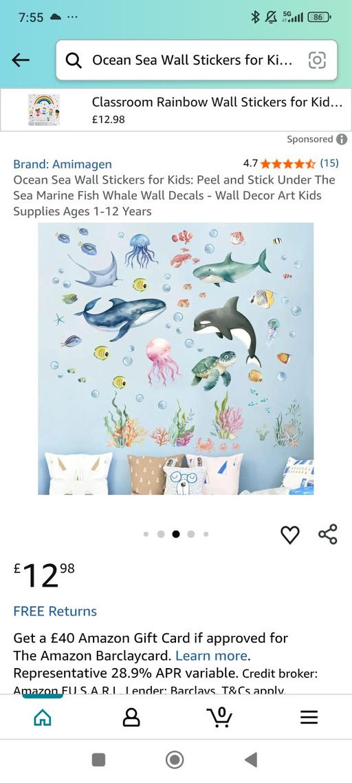 Buy & Sell Thornaby Stockton-on-Tees - Photos for Ocean sea wall stickers