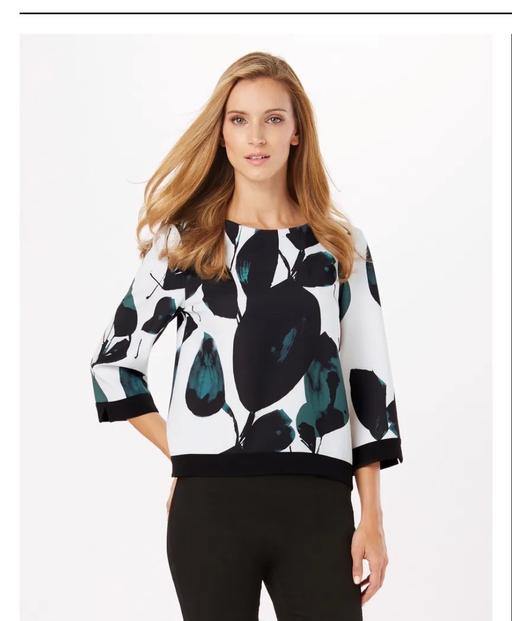 Buy & Sell Woolwich South East London - Photos for PHASE EIGHT Lisa Leaf Printed Bloue Size 12