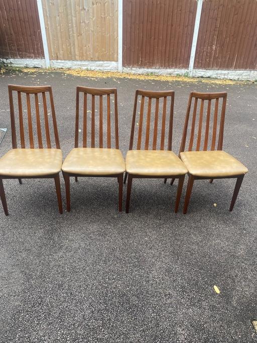 Buy & Sell Churchbridge South Staffordshire - Photos for 4 x teak chairs