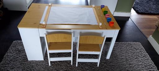 Buy & Sell Foulridge Pendle - Photos for COSTWAY 2 in 1 Art Table 2 chairs paint pots,