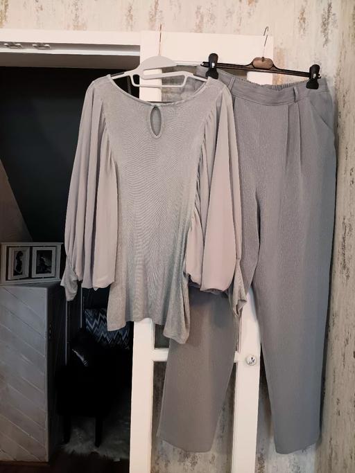 Buy & Sell Hornchurch Havering - Photos for silver grey trousers and jumper 16