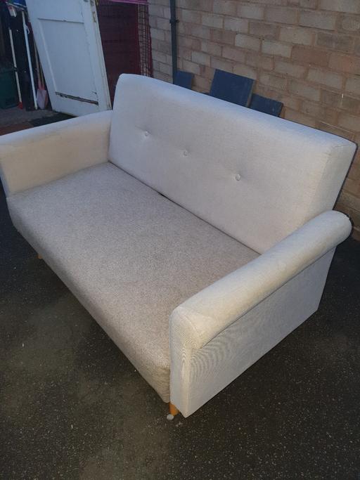 Buy & Sell Gornal Wood Dudley - Photos for 5ft Grey Fabric Sofa , Good Condition, Useful