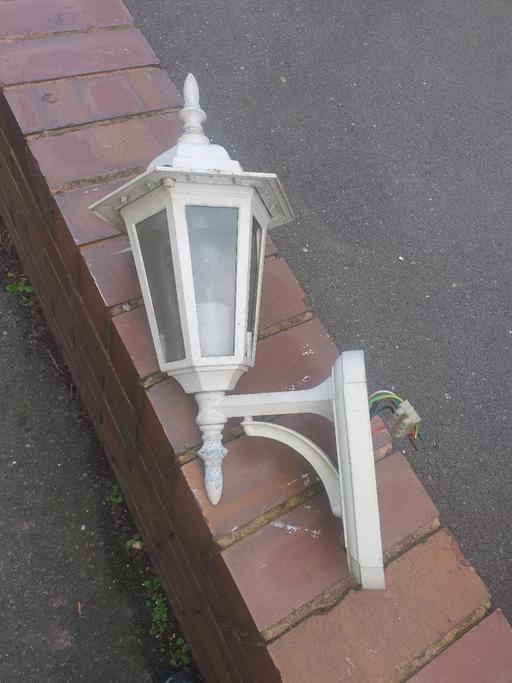 Buy & Sell Pensnett Dudley - Photos for 2 Metal Wall Lamps , White & Black , Decent