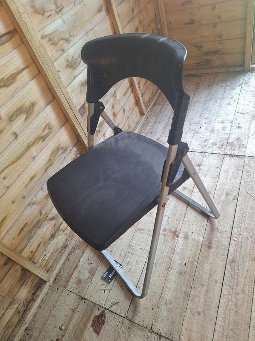 Buy & Sell Wednesfield Wolverhampton - Photos for black foldable chair hard plastic great condi