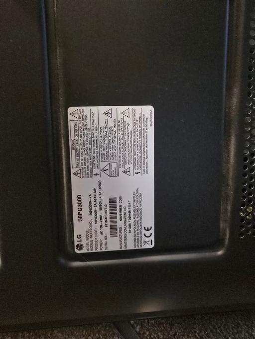 Buy & Sell South Ockendon Thurrock - Essex - Photos for TV + wall bracket (LG 50PG3000)