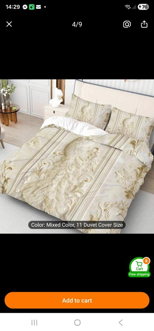 Buy & Sell Pensnett Dudley - Photos for DOUBLE 3D LOOK DUVET COVER/2 PCS. NEW