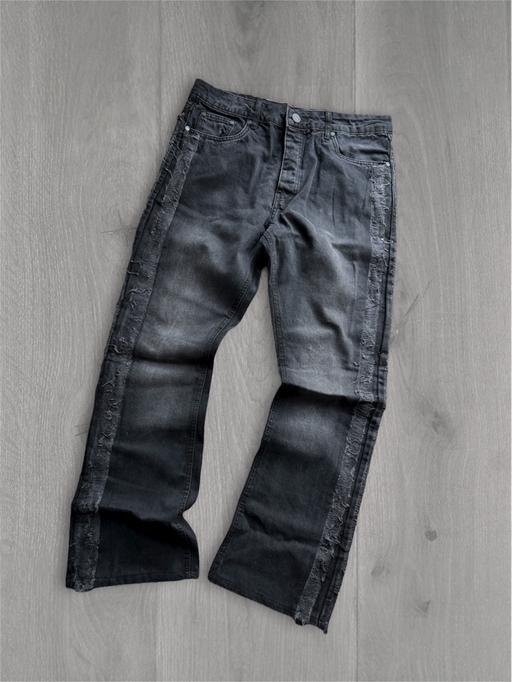 Buy & Sell Roydon Harlow - Photos for Slim flared washed dark grey/ black jeans 32”