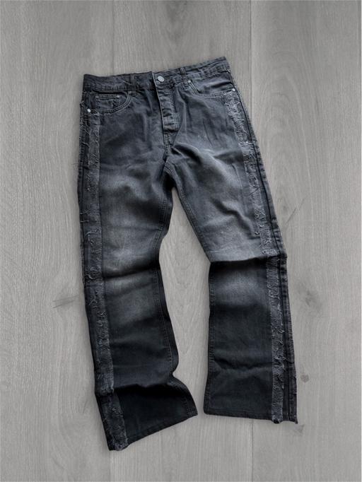 Buy & Sell Roydon Harlow - Photos for Slim flared washed dark grey/ black jeans 34”