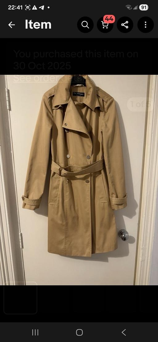 Buy & Sell Cann Hall East London - Photos for Miss Selfridge Women's Trench Small Beige