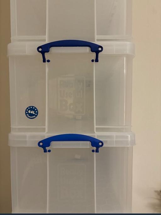 further learning Friern Barnet North London - Photos for 64L really useful storage boxes