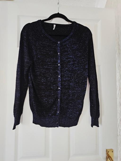 Buy & Sell Newton Doncaster - Photos for Midnight blue shimmer cardigan, size 10/12