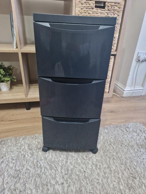 further learning Hall Green Birmingham - Photos for black 3 drawer tower storage unit on wheels