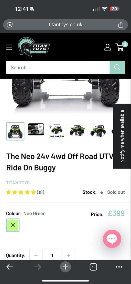 Buy & Sell Tarran Industrial Estate Wirral - Photos for Neo 24V 4WD buggy