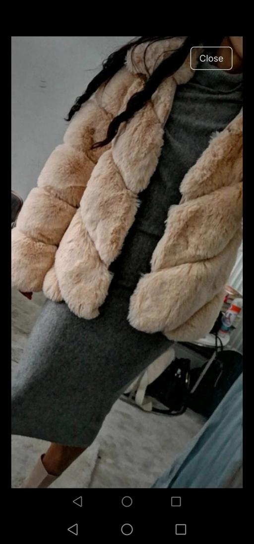 Buy & Sell Oldbury Sandwell - Photos for Faux fur cream coat no offer size 10