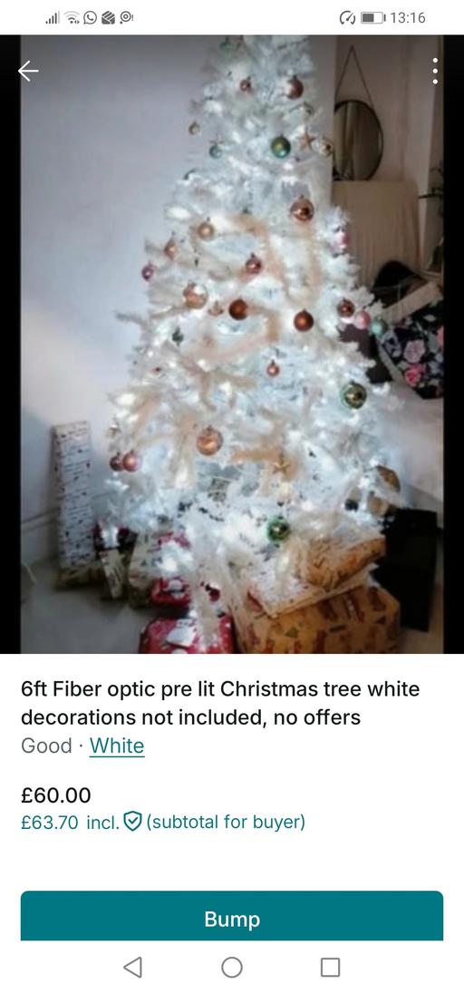 Buy & Sell Oldbury Sandwell - Photos for White fiber optic Christmas tree £150 new