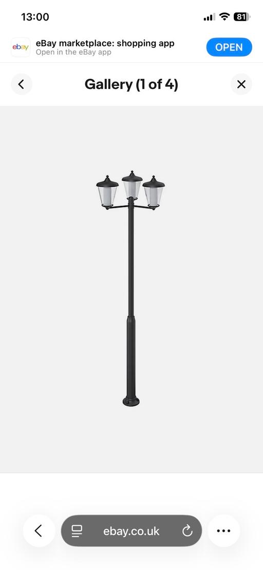 Buy & Sell Norton Canes Cannock Chase - Photos for Garden 3 LED streetlights (2 off)