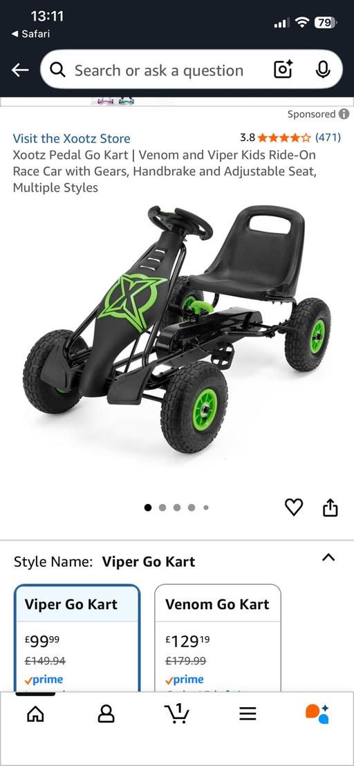 Buy & Sell Norton Canes Cannock Chase - Photos for Xzoots Go Kart Christmas Gift Idea