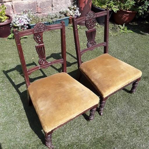 Buy & Sell Saint Pauls Trading Estate Tameside - Photos for 2 vintage carved mahogany nursing chairs
