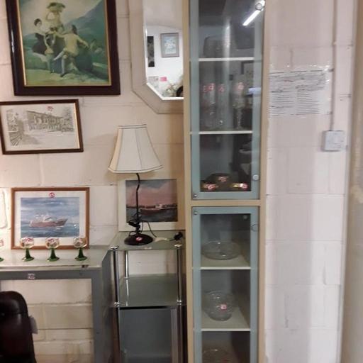Buy & Sell Saint Pauls Trading Estate Tameside - Photos for Tall slim 2 door glass display cabinet