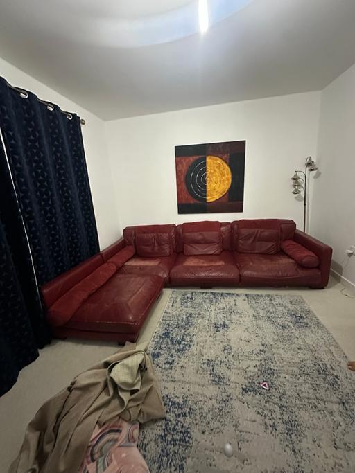 Buy & Sell Castle Green East London - Photos for Red leather sofa
