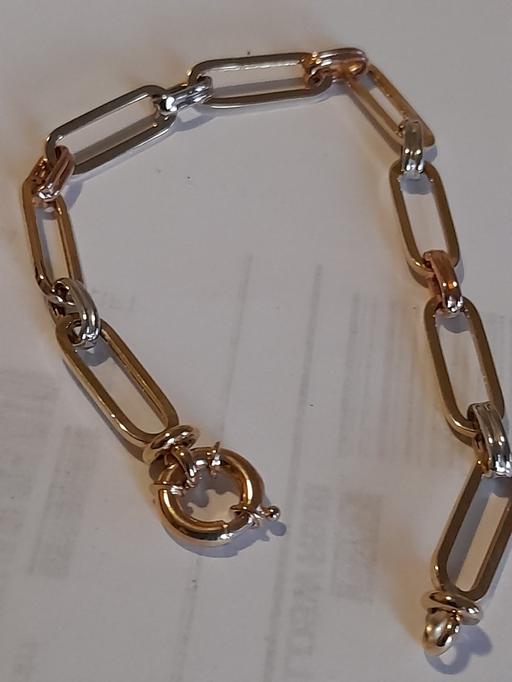 Buy & Sell Oxcroft Bolsover - Photos for 14ct 3 coloured gold Bracelet.