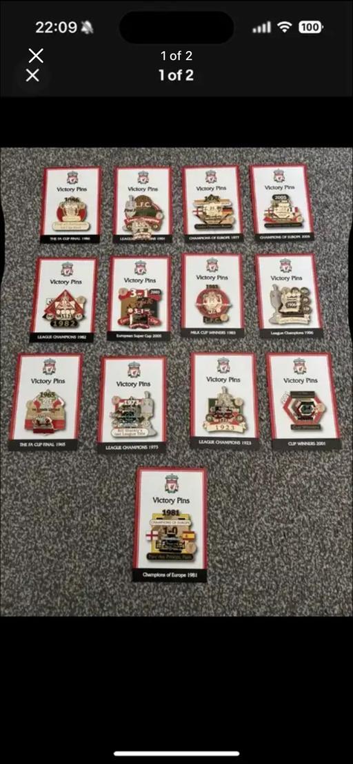 Buy & Sell Stirchley Telford and Wrekin - Photos for Danbury mint LFC badges 13 in total