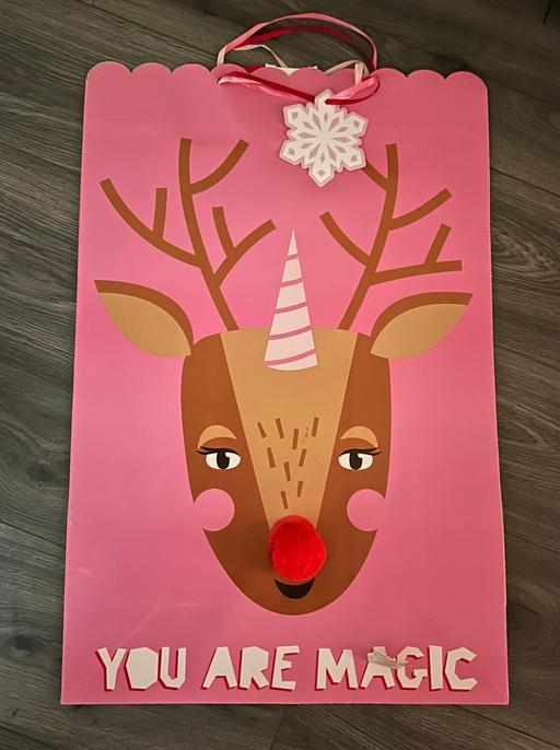 Buy & Sell Shirley Solihull - Photos for Jumbo reindeer gift bag