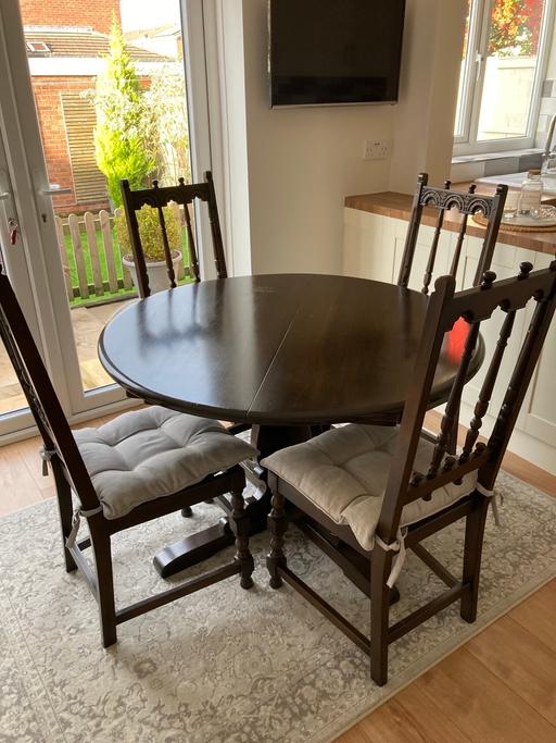 Buy & Sell Sidemoor Bromsgrove - Photos for Ercol dining room table and 4 chairs