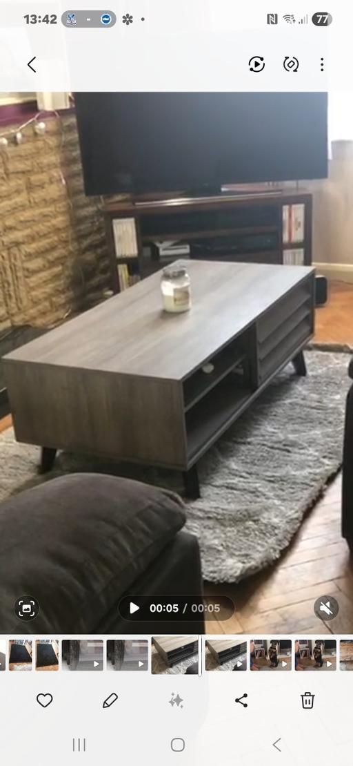 Buy & Sell Angel North London - Photos for Grey Coffee Table with Storage