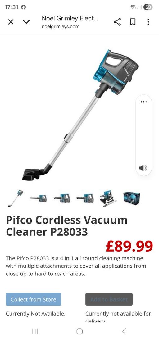 Buy & Sell Pensnett Dudley - Photos for PIFCO CORDLESS VACUUM