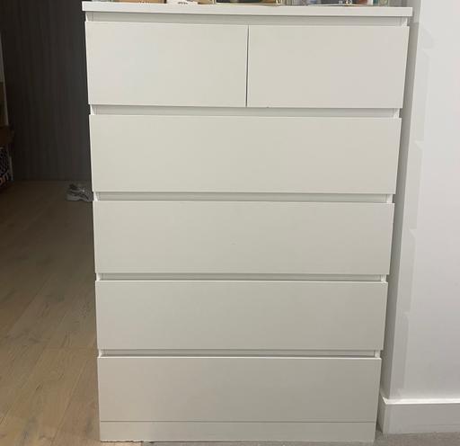 Buy & Sell Watford Town Centre Watford - Photos for IKEA MALM Chest of Drawers, White, 80x123cm