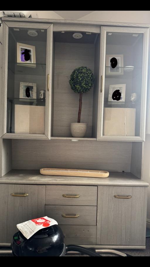 Buy & Sell Barking Barking and Dagenham - Photos for IKEA grey wood display cabinet