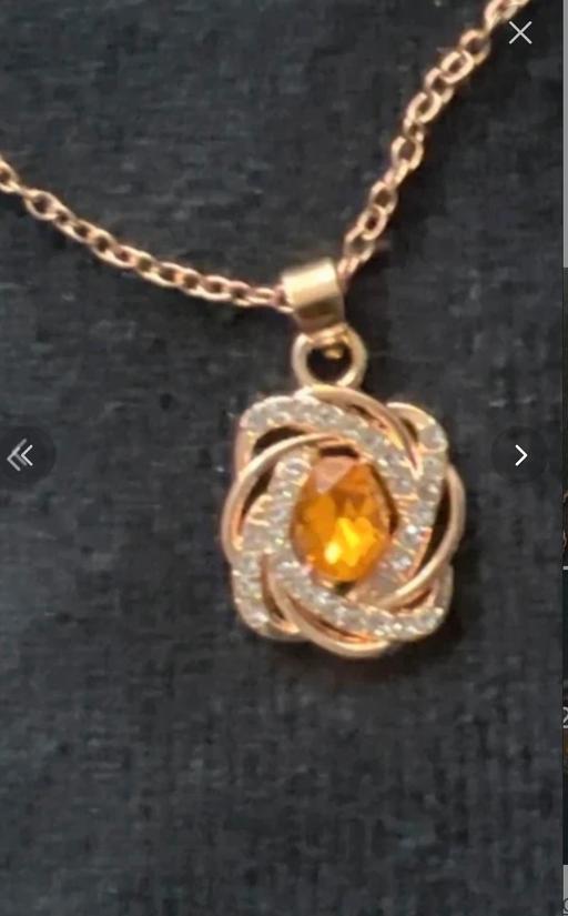 Buy & Sell Whitchurch Bath and North East Somerset - Photos for Gemstone crystal flower champagne pendent nec