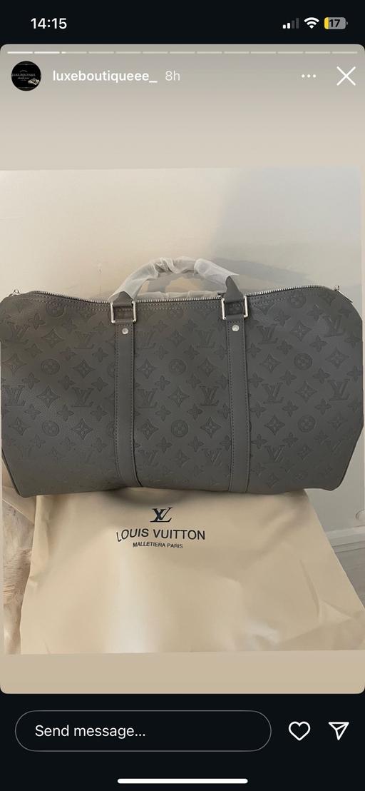 Buy & Sell Market Overton Rutland - Photos for Grey leather duffle bag