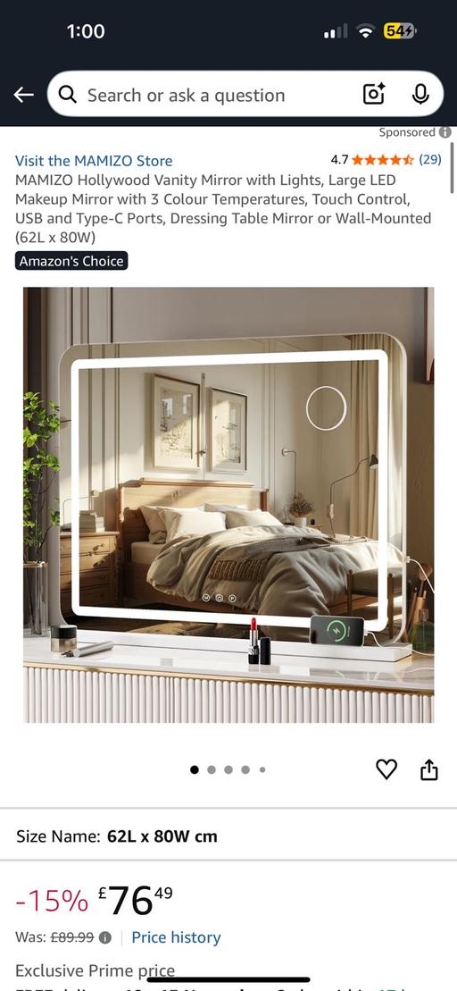 Buy & Sell Birmingham West Midlands - Photos for Led dressing table hollywood vanity mirror