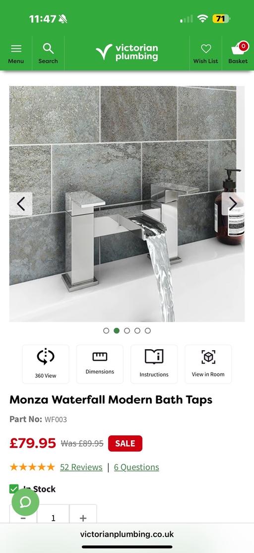 Buy & Sell Mitcham Junction Sutton - Photos for Victoria Plumbing Waterfall Tap