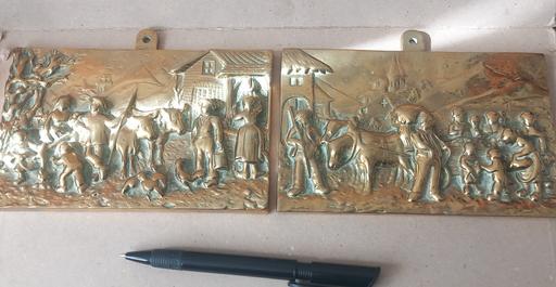Buy & Sell Thatto Heath Saint Helens - Photos for antique cast brass solid wall plaques