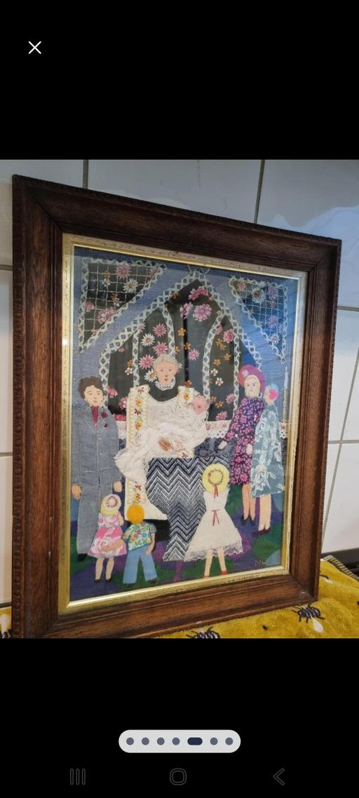 Classes Addington Village Station South East London - Photos for vintage christening scene textile art £20