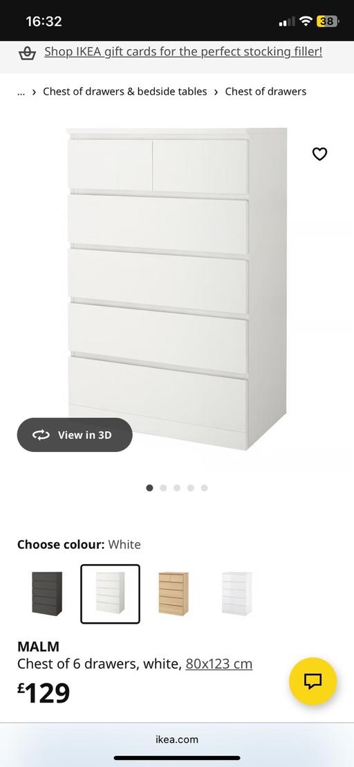 Buy & Sell Ilford Redbridge - Photos for Ikea chest of drawers