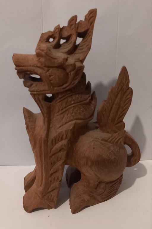 Buy & Sell Thatto Heath Saint Helens - Photos for vintage carved wooden foo dog figurine