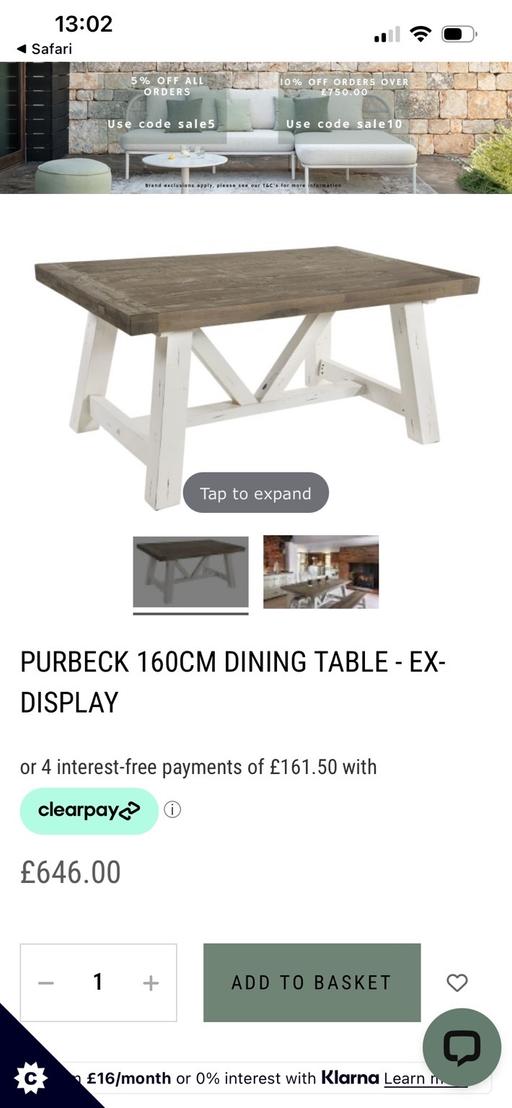 Buy & Sell Barnoldswick Pendle - Photos for Purbeck dining table like new condition