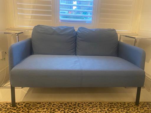Buy & Sell New Malden Kingston upon Thames - Photos for 2 Seater Blue Sofa